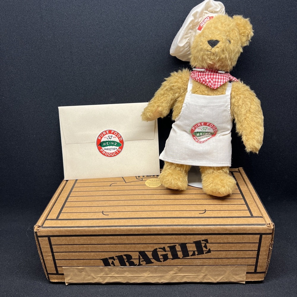 Vintage Heinz 57 Varieties Chef Bear Plush Pickles New In Sealed Box